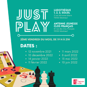 Dates des prochaines Just Play